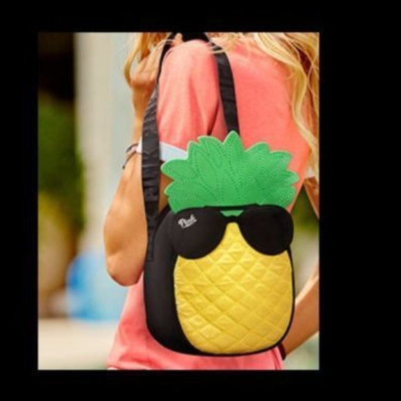 PINK Victoria's Secret Handbags - Victorias Secret PINK PINEAPPLE Cooler Bag